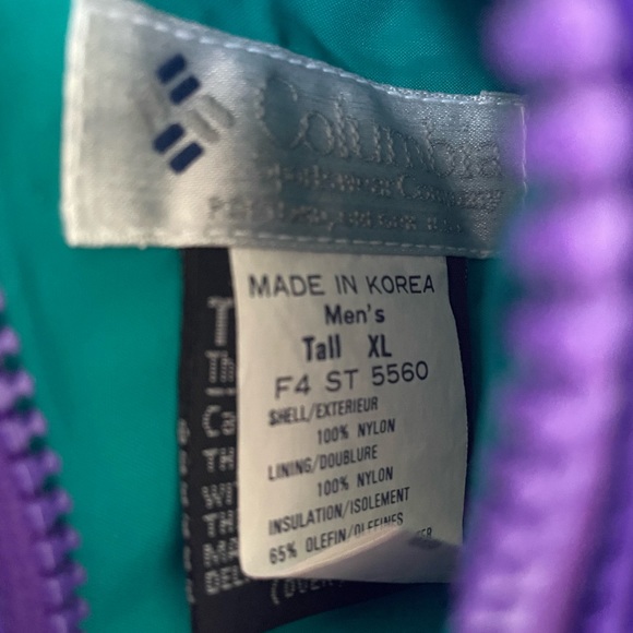 Mens Vintage Columbia Reversible Jacket Size XL - Picture 7 of 8